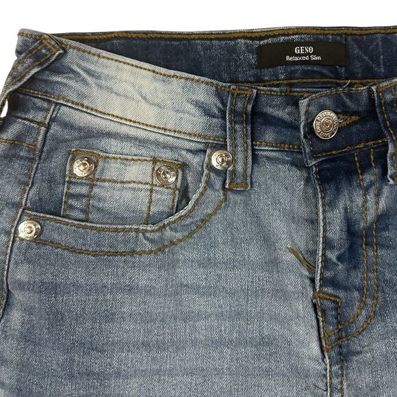 True Religion Geno Super T Zipper Fly Womens Jeans Distressed Flap 14 NEW - Picture 5 of 6